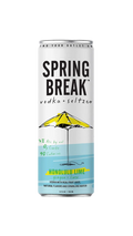 Spring Break vodka seltzer can lime flavor