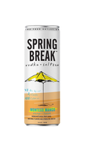 Spring Break vodka seltzer can mango flavor