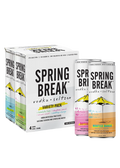 Spring Break vodka seltzer variety pack with four cans 